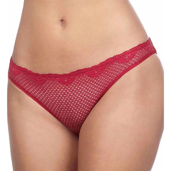 NEW TIMPA LINGERIE duet lace low-cut bikini in wine - Picture 1 of 1